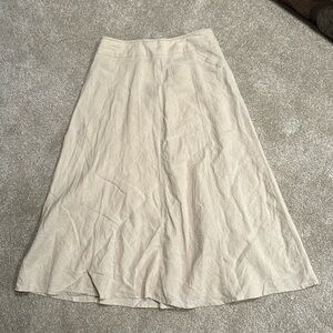 Quiet Luxury 100% Linen Skirt